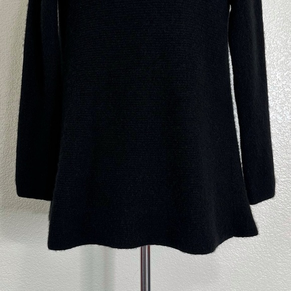 The Cashmere Project 100% Cashmere Black Open Front Cardigan, Sz Small - Picture 10 of 14